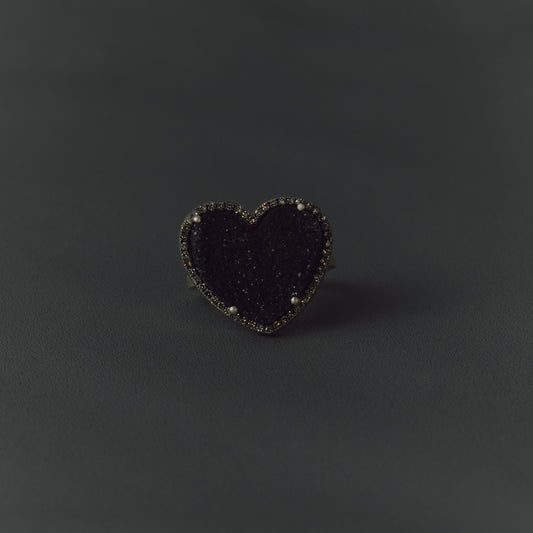 3020 Crystallized Onyx | One of Kind Reni Ring