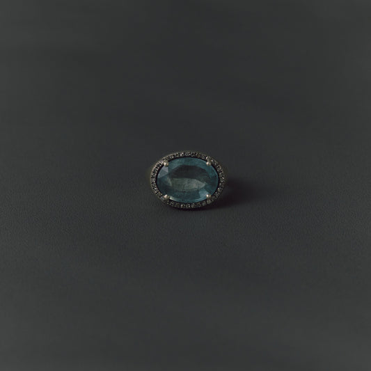3082 Moss Aquamarine | Canan Pinky Ring