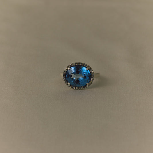 3096 London Blue Topaz | Reni Ring