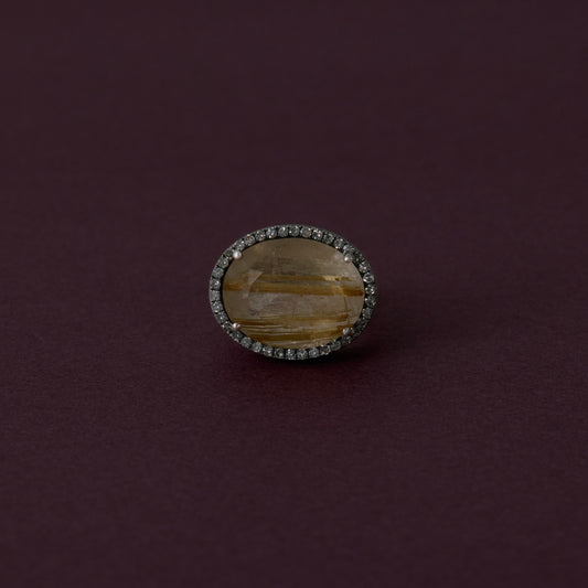 3122 Rutilated Quartz | One of a Kind Canan Ring