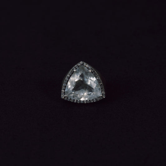 3127 Moss Rutile Quartz | One of a Kind Canan Ring