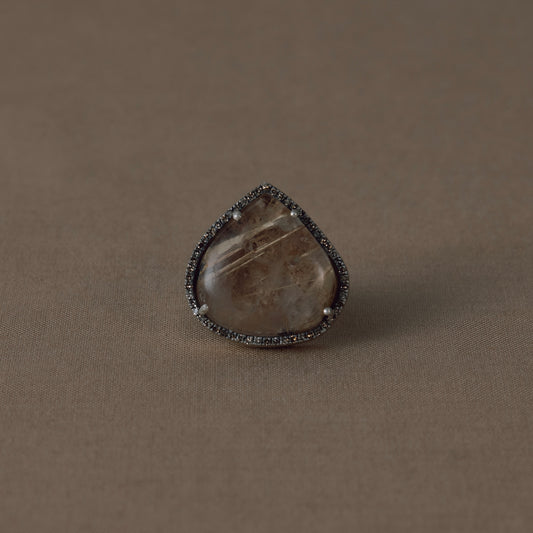 3172 Garden Rutile Quartz | One of a Kind Reni Ring