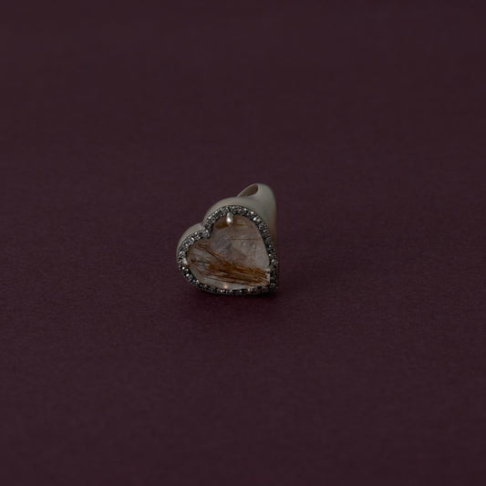 3212 Rutilated Quartz | One of a Kind Canan Pinky Ring