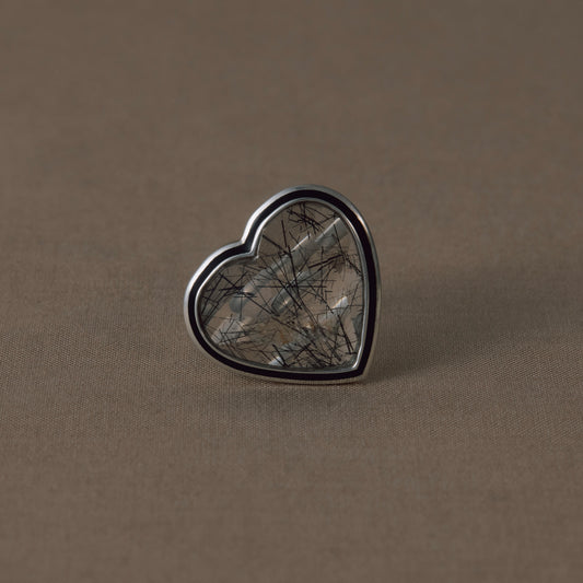 3266 Tourmaline in Quartz | One of a Kind Zenin Black Ring