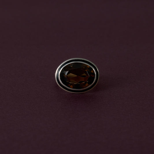 3268 Smoky Quartz | One of a Kind Zenin Black Ring