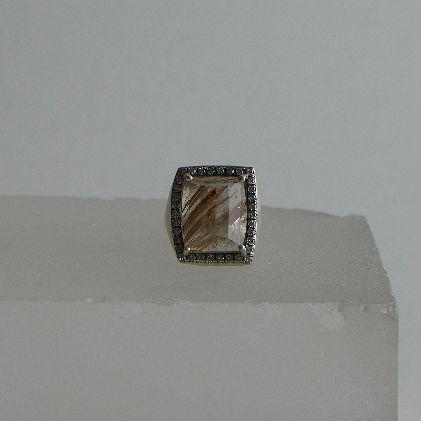 364 Gold Rutilated Quartz | One of a Kind Canan Pinky Ring