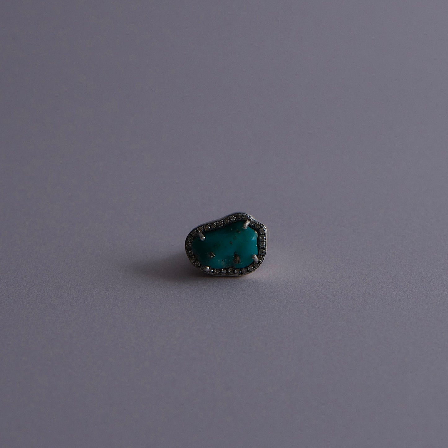 386 Pyrite Turquoise | One of a Kind Canan Pinky Ring