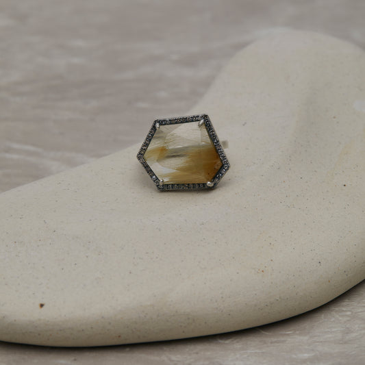 949 Rutilated Quartz | One of a Kind Reni Ring