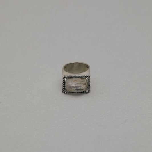 976 Rutilated Quartz | One of a Kind Minya Pinky Ring