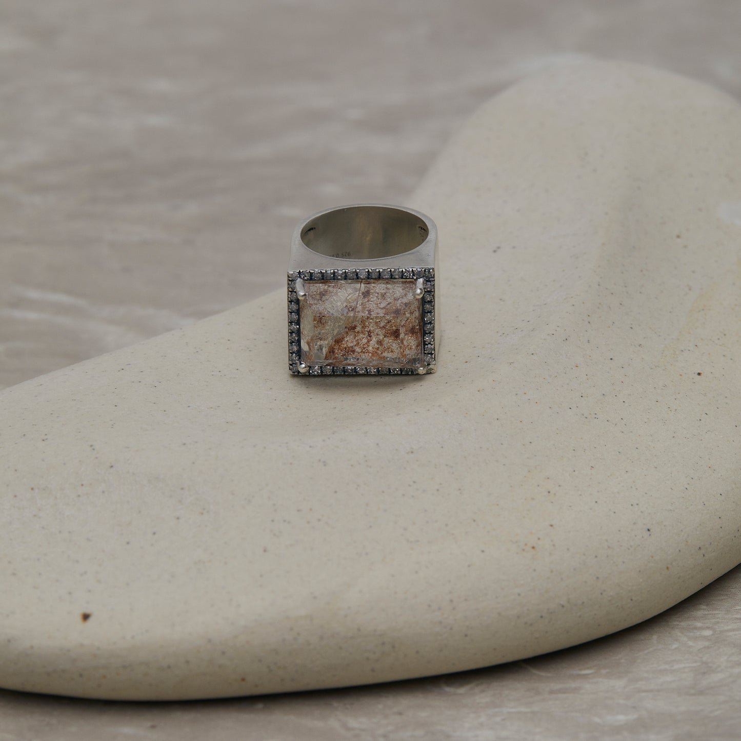 977 Garden Quartz | One of a Kind Minya Pinky Ring