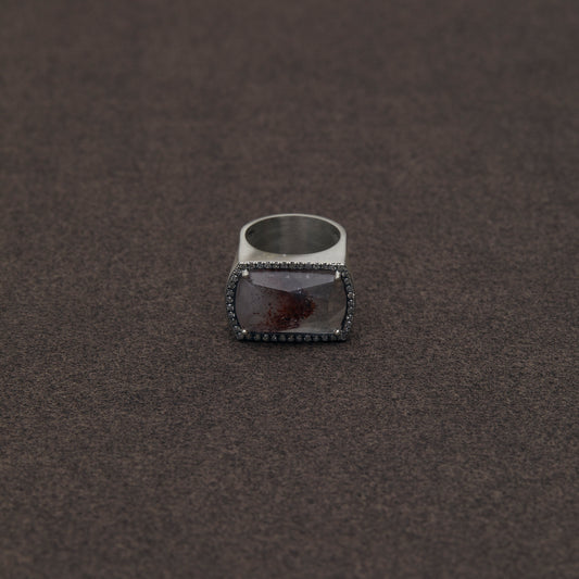 978 Lepidocrocite in Quartz | One of a Kind Minya Pinky Ring