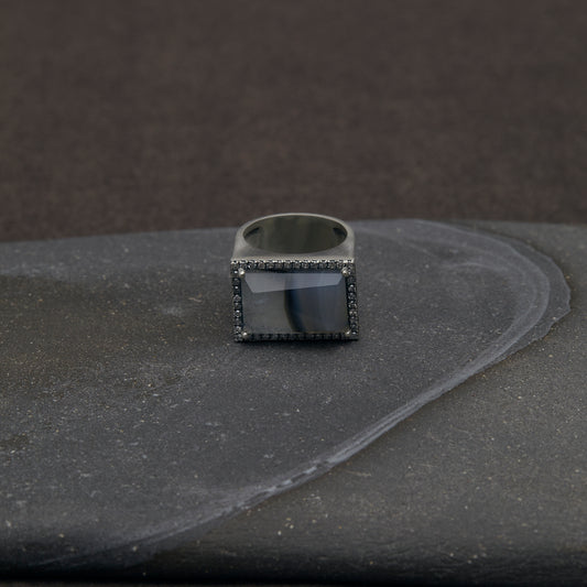983 Agate | One of a Kind Minya Pinky Ring