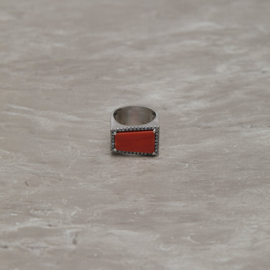 986 Coral Fossil | One of a Kind Minya Pinky Ring