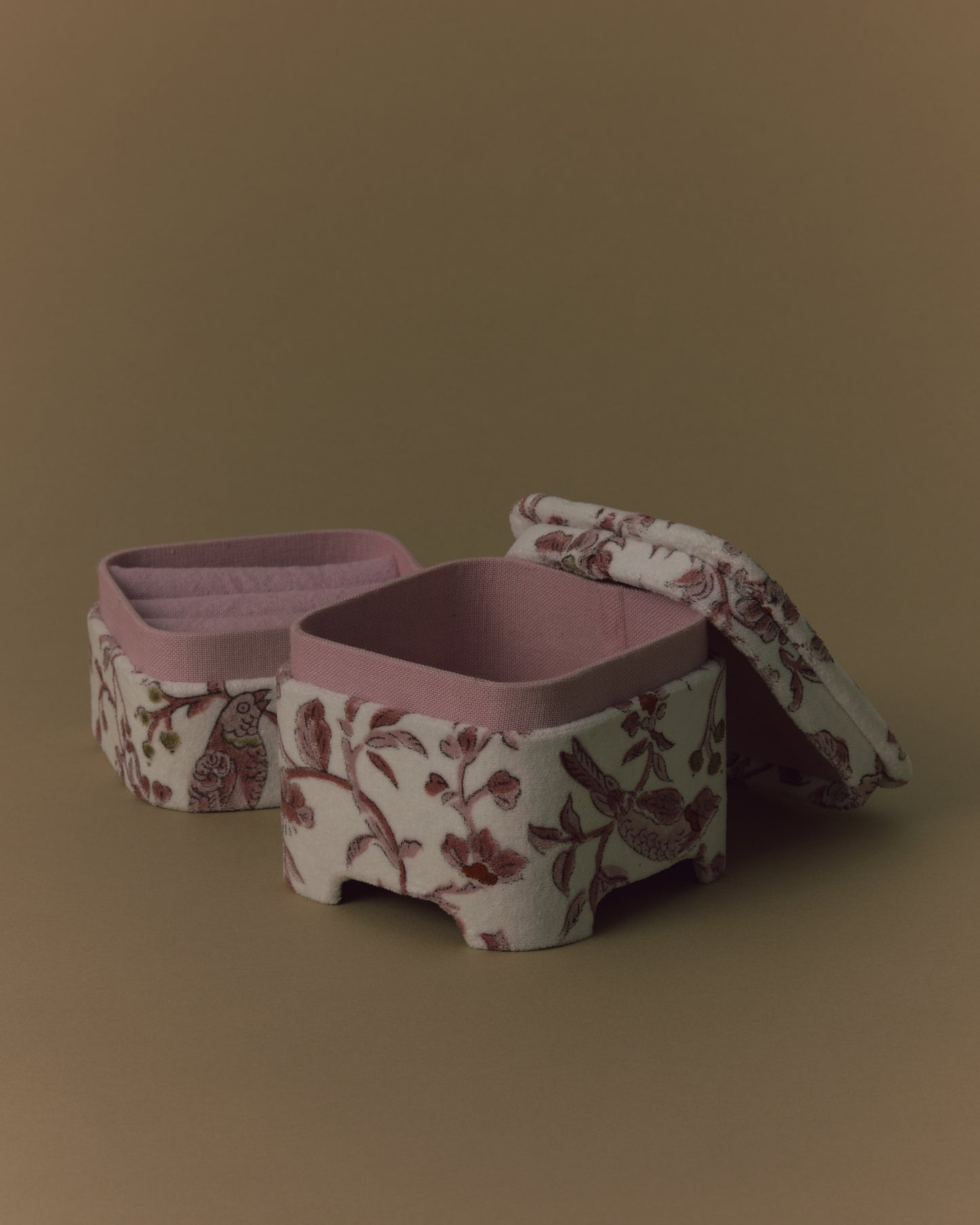 3095 Craft Boat JUBAKO Jewelry Box 2 tier | Velvet