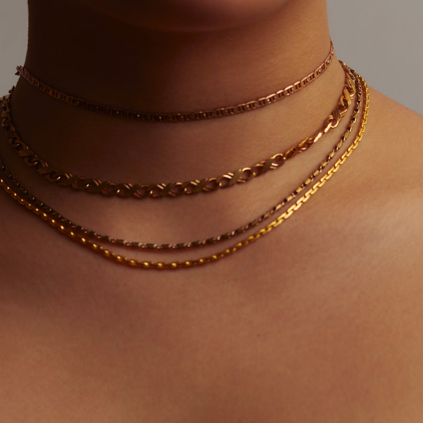 46 Vintage Filigree Chain Choker