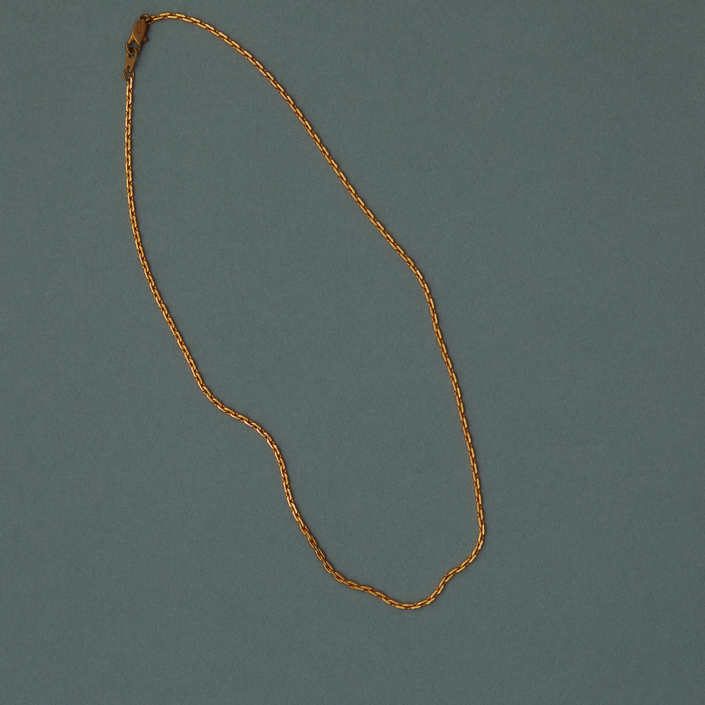 52 Vintage 22K Gold Plated Cable Chain Necklace