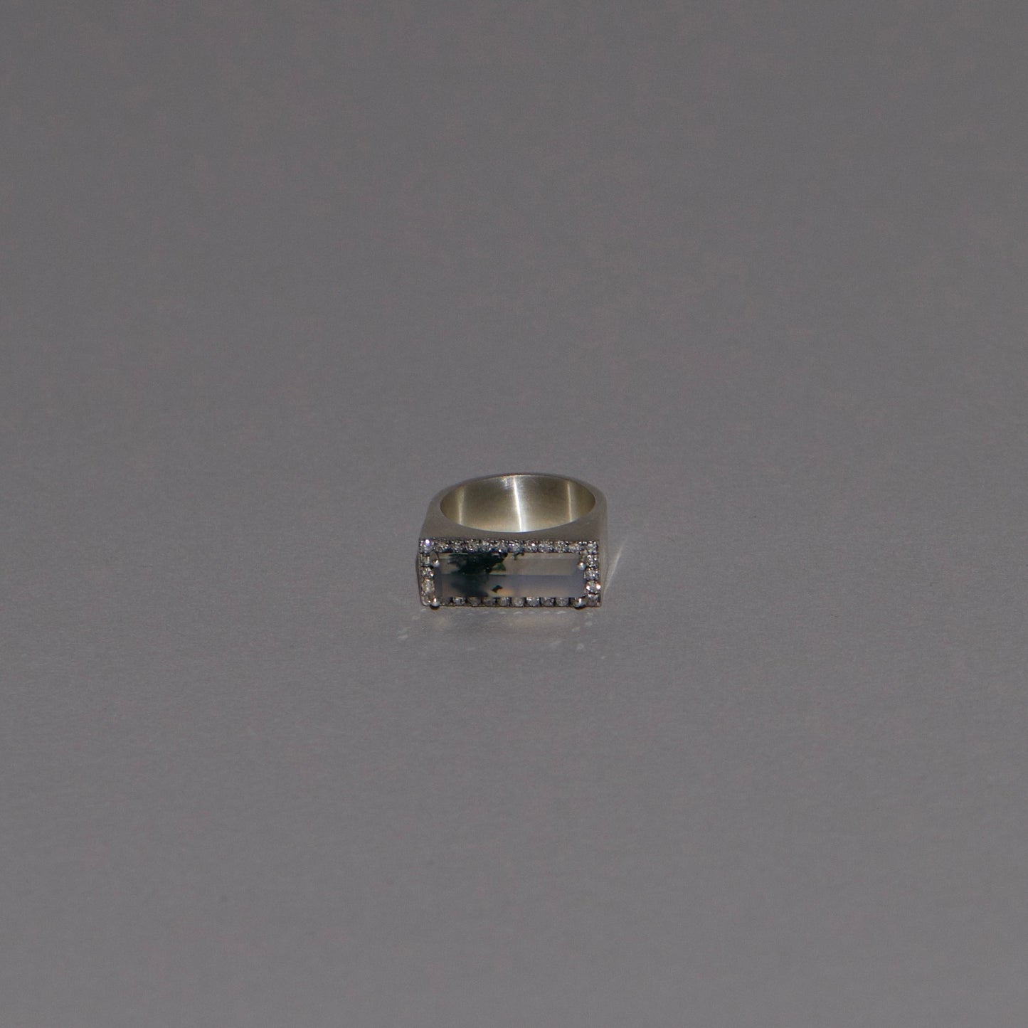 39 Snowflake Obsidian | Minya Pinky Ring