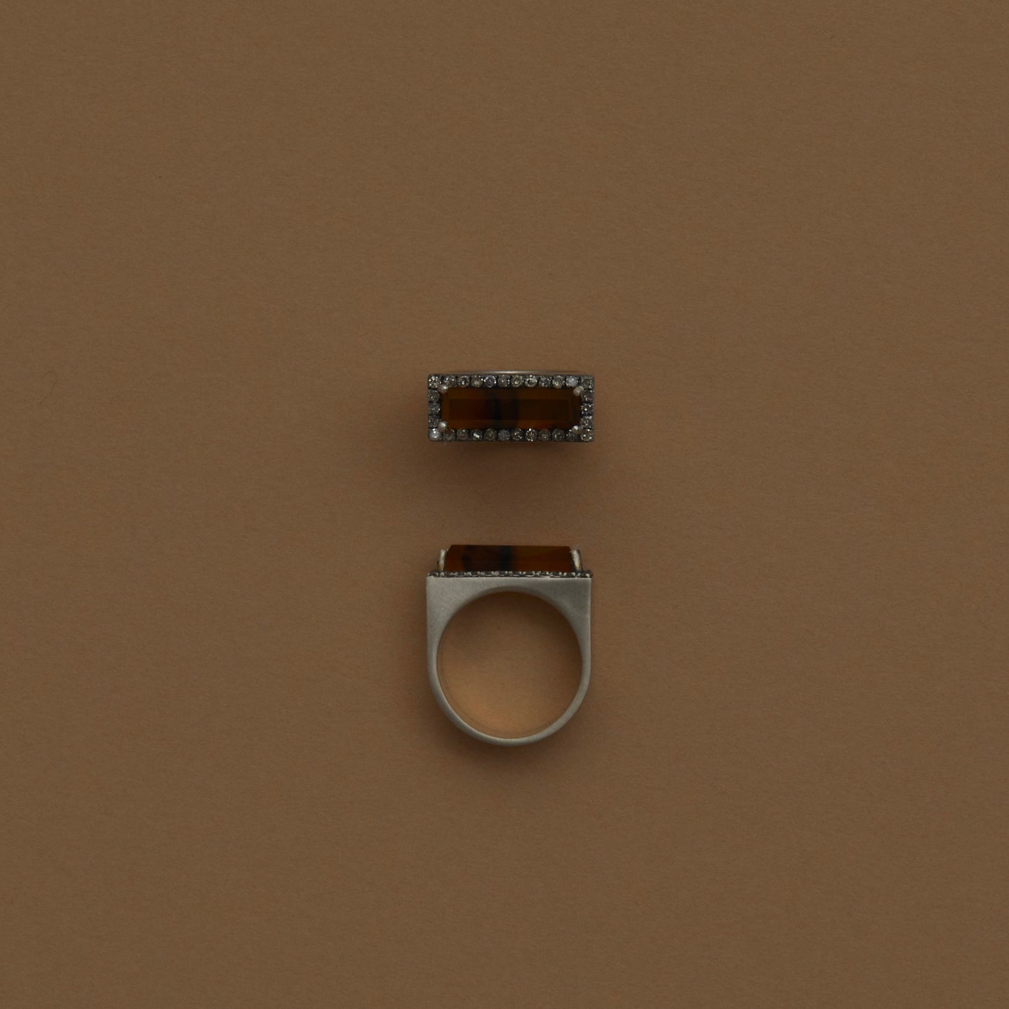 39 Amber Agate | Minya Pinky Ring