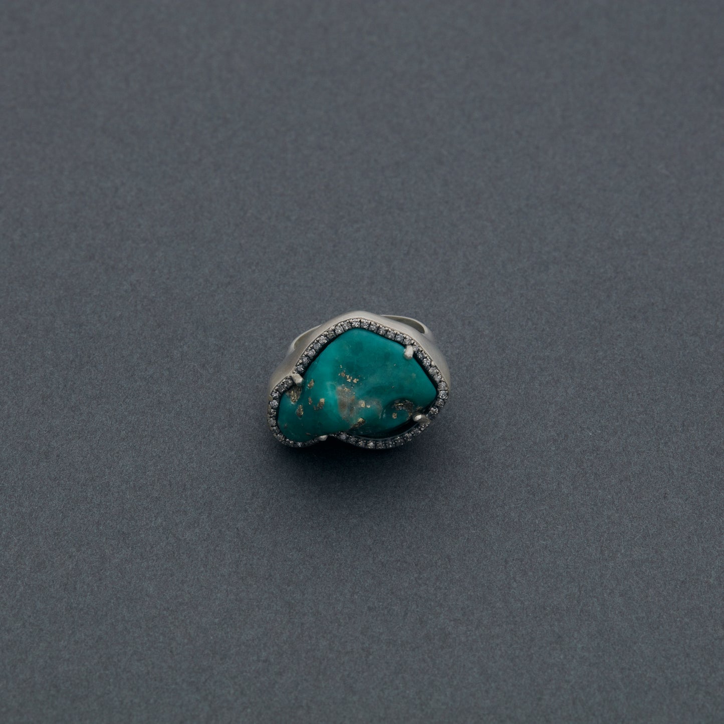 1046 Pyrite in Turquoise | One of a Kind Canan Ring