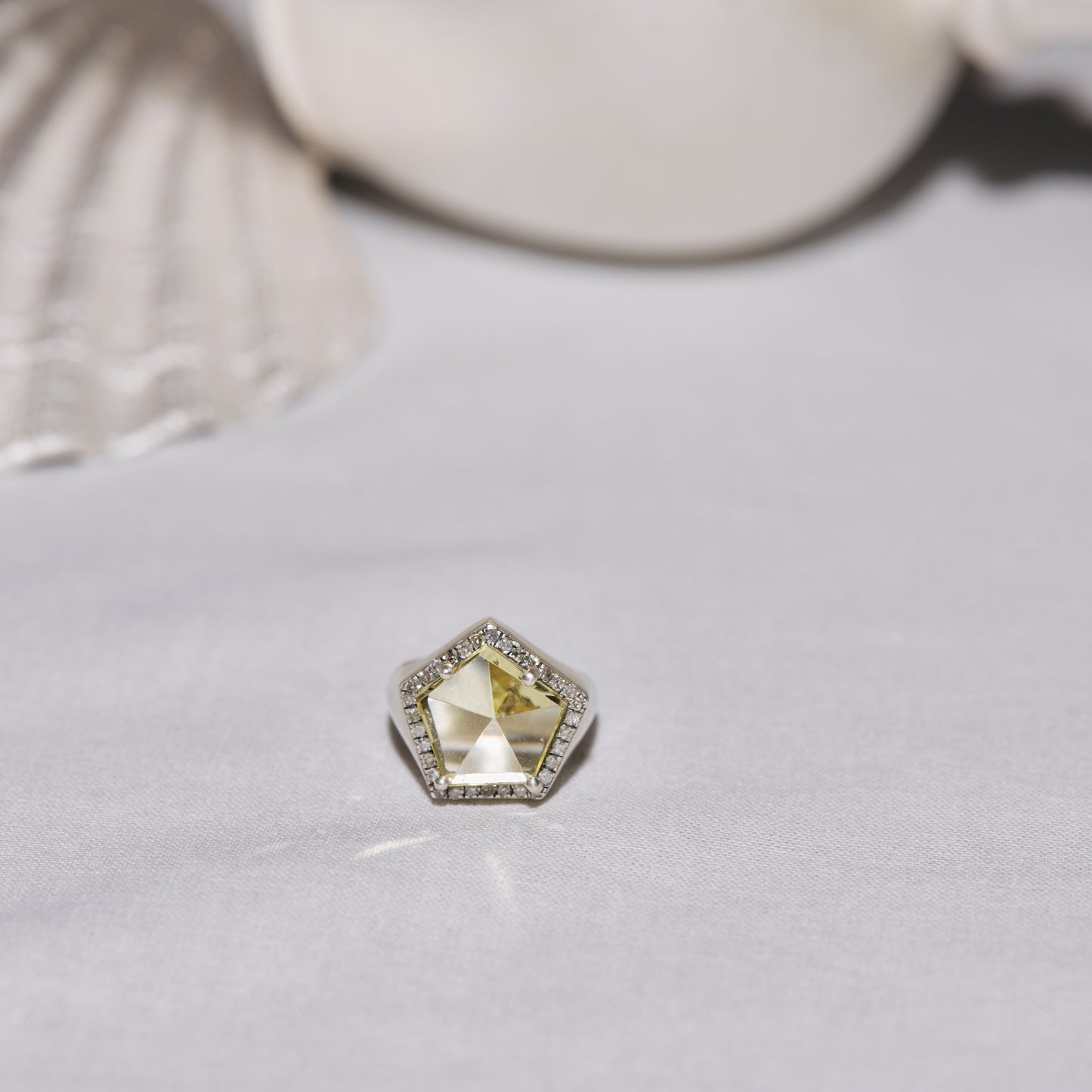 1073 Lemon Quartz | One of a Kind Canan Pinky Ring