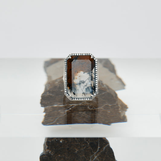 1206 Dendrite Agate | One of a Kind Canan Ring