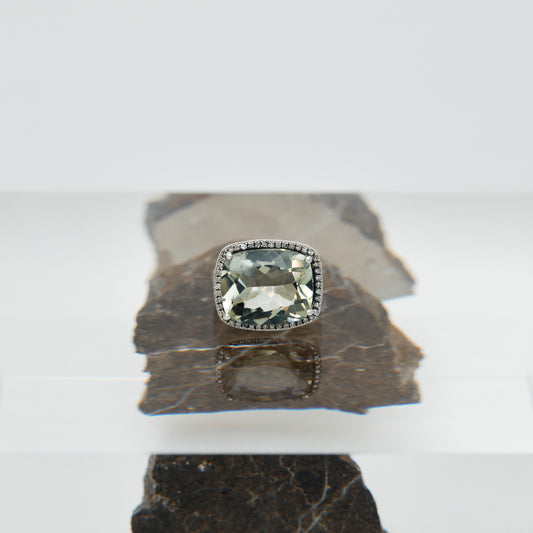 1213 Green amethyst | Canan Ring