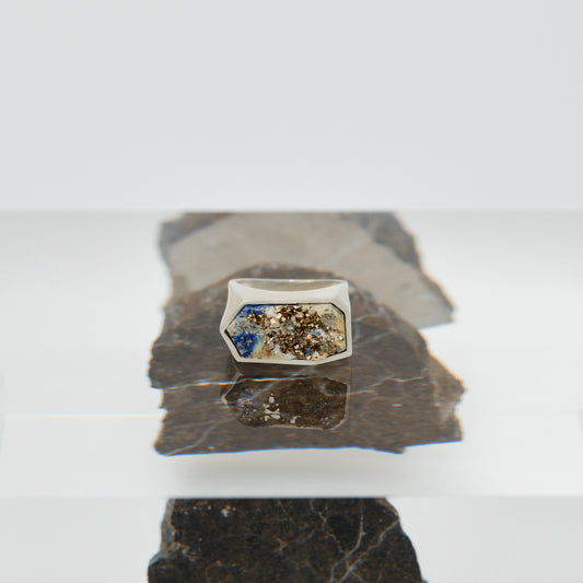 1280 Pyrite | One of a Kind Gimel Ring