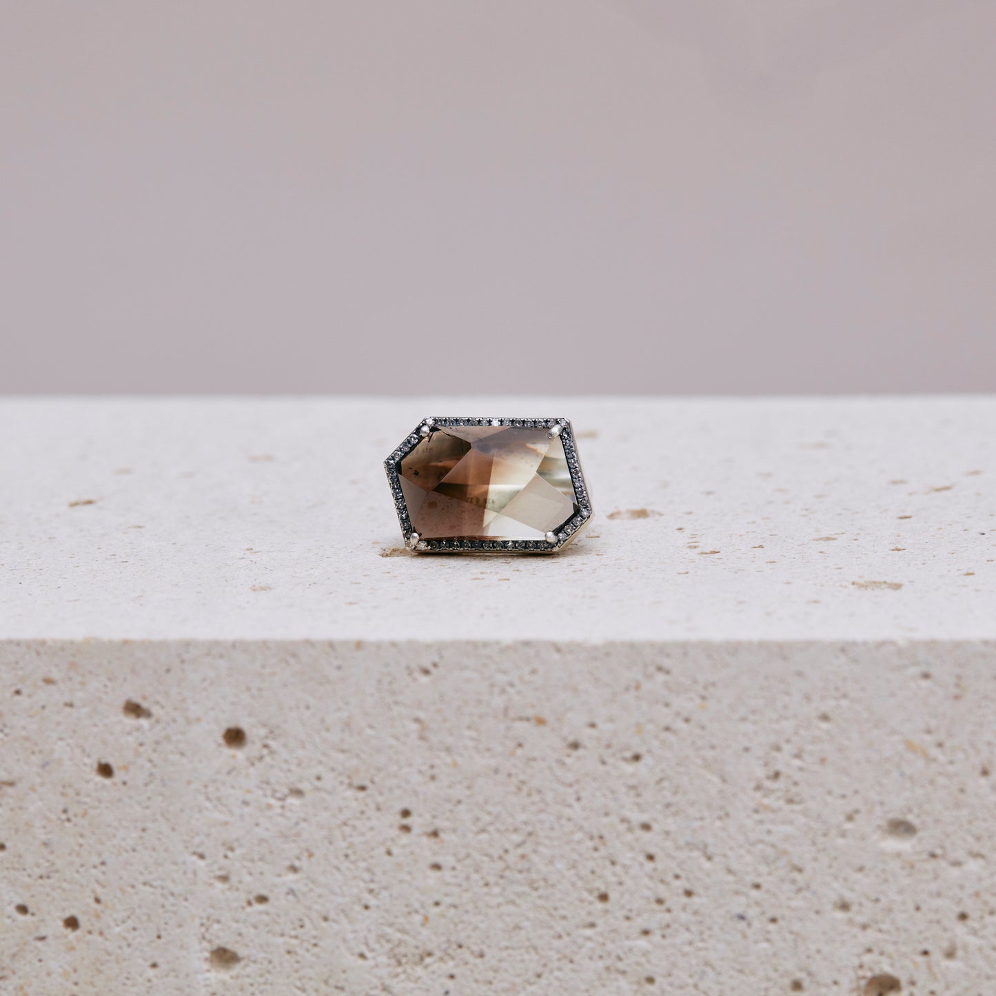 1351 Bi-color Smoky Quartz | One of a Kind Canan Ring