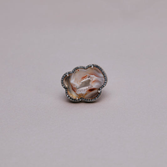 1388 Crystallized Agate | One of a Kind Canan Ring