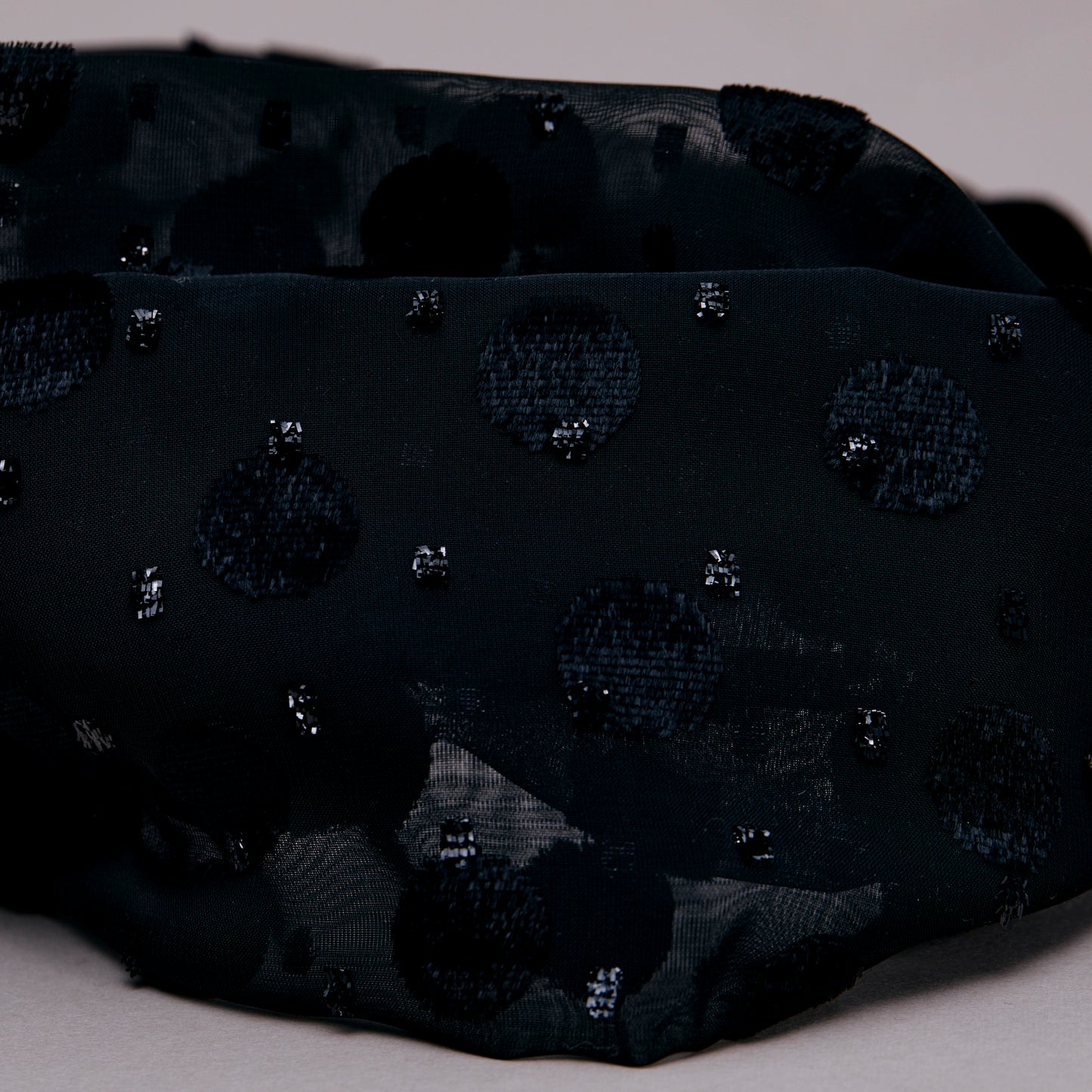 1521 杣長 Velvet Headband | Black