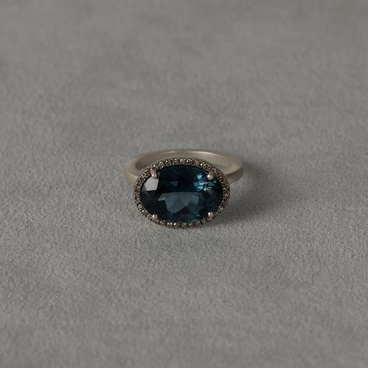 1920 London Blue Topaz | Reni Ring