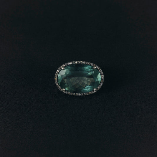 2101 Moss Aquamarine | One of a Kind Canan Ring