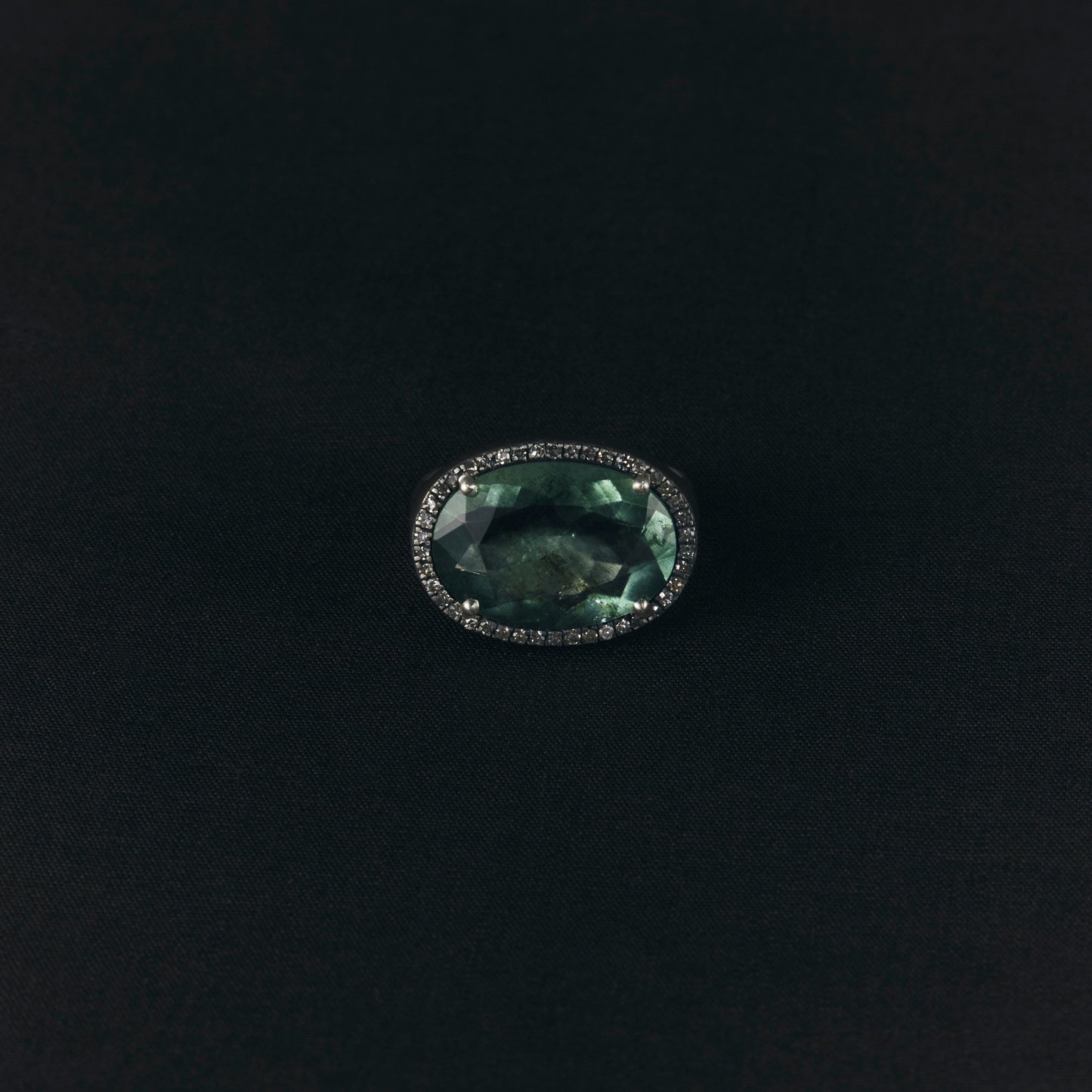 2102 Moss Aquamarine | One of a Kind Canan Ring
