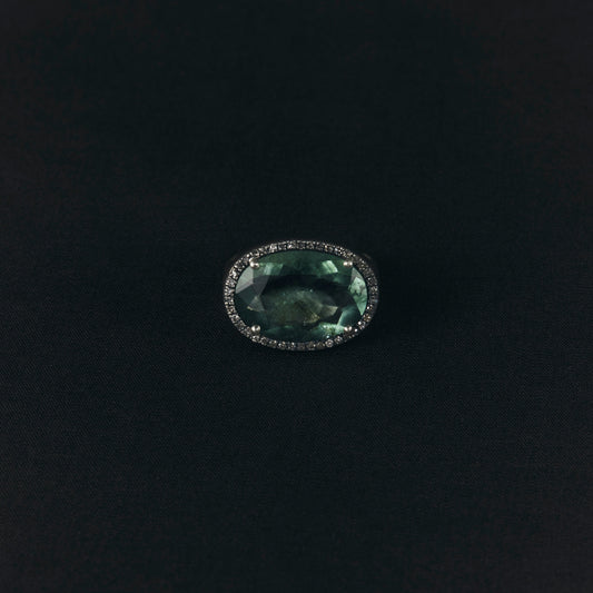 2102 Moss Aquamarine | One of a Kind Canan Ring