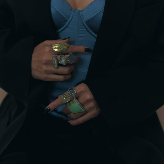 2196 Kutani porcelain 錦山窯 | One of a kind Reni Ring