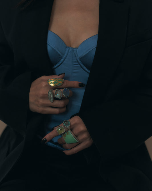 2199 Kutani porcelain 錦山窯 | One of a kind Canan Ring