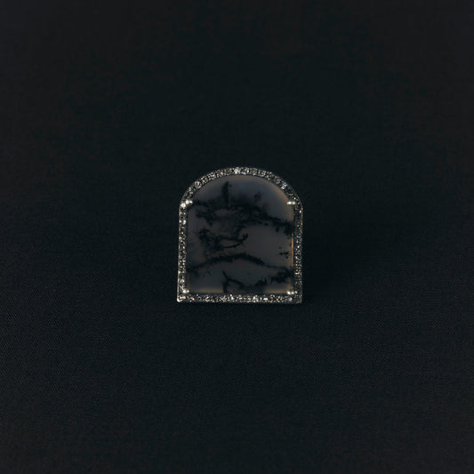 2121 Dendrite Agate | One of a Kind Canan Pinky Ring