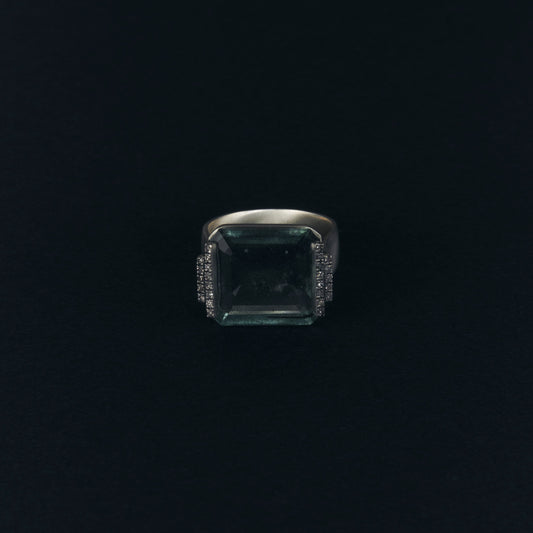 2139 Moss Aquamarine | Adlin Ring
