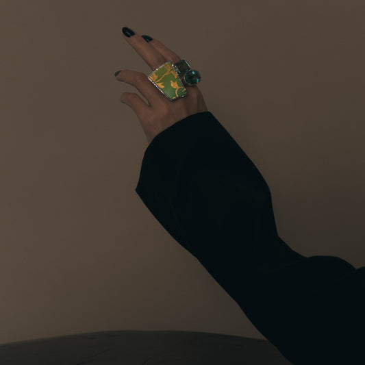 2194 Kutani porcelain 錦山窯 | One of a kind Canan Ring