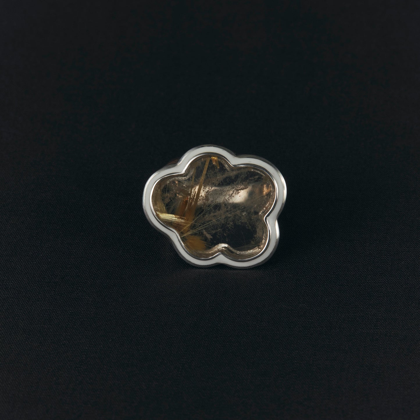2143 Rutilated Quartz | One of a Kind Mibu White RIng