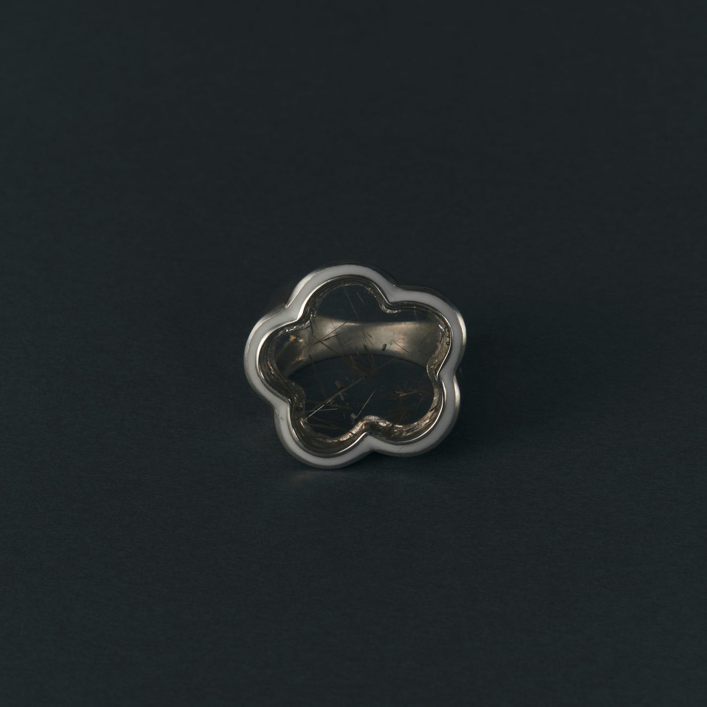 2145 Rutilated Quartz | One of a Kind Mibu White RIng