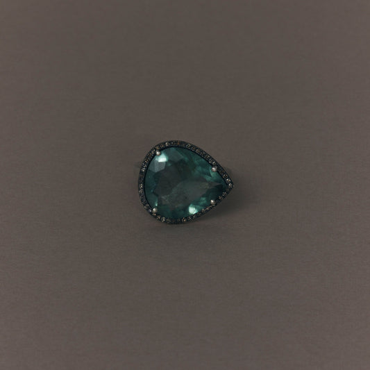 2166 Moss Aquamarine | One of a Kind Reni Ring