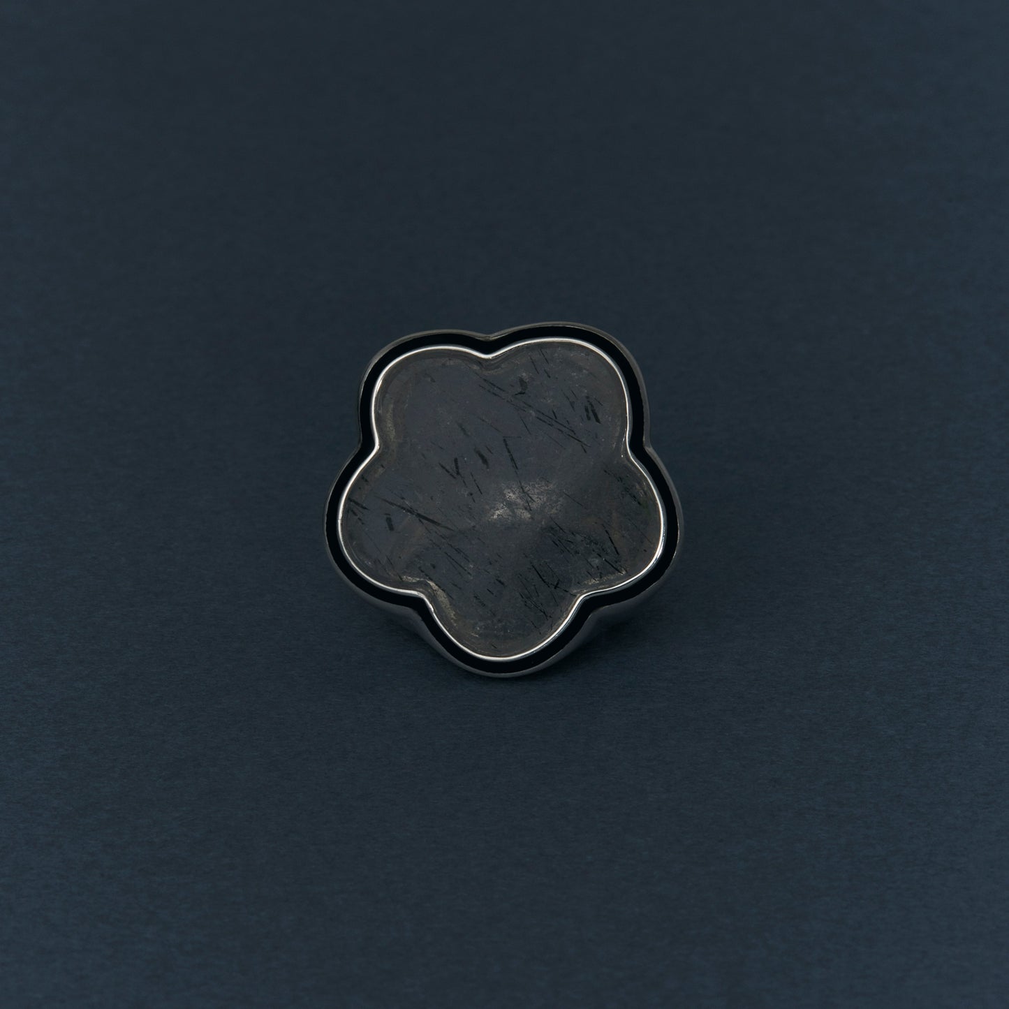 2188 Epidote in Quartz | One of a Kind Mibu Black Ring