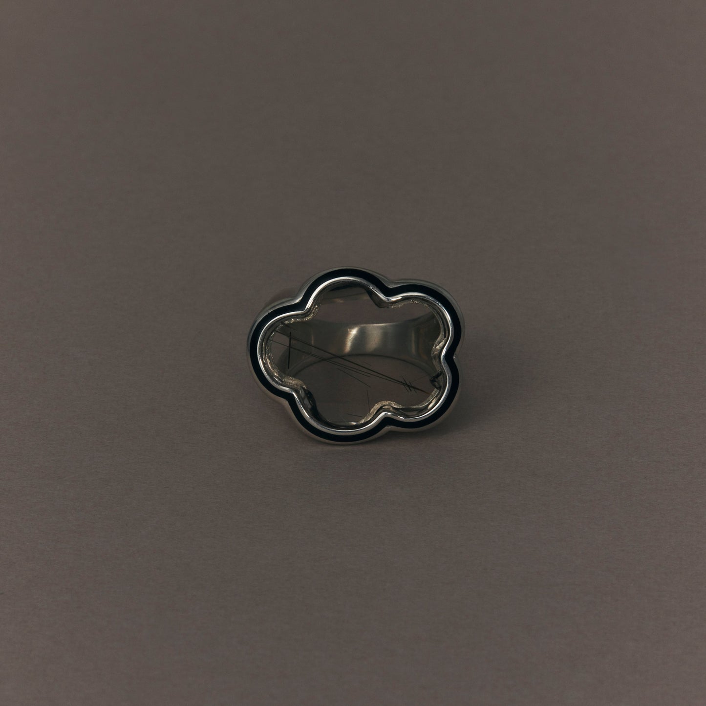 2190 Rutilated Quartz | One of a Kind Mibu Black Ring