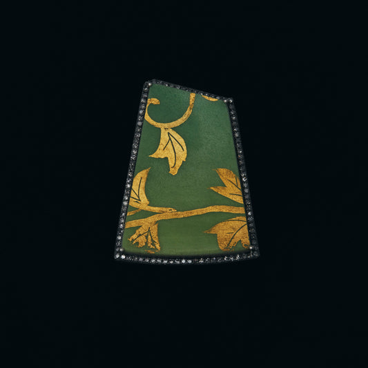 2194 Kutani porcelain 錦山窯 | One of a kind Canan Ring