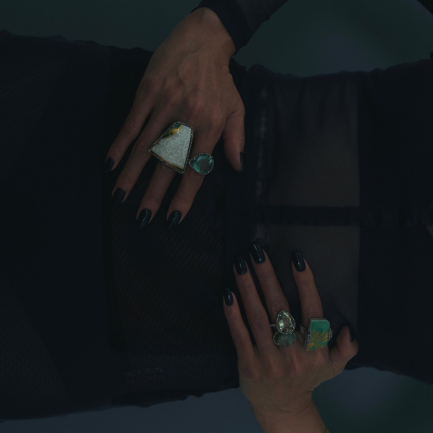 2166 Moss Aquamarine | One of a Kind Reni Ring