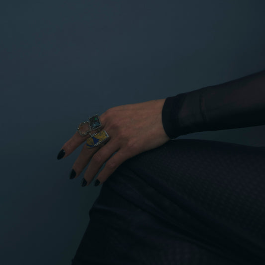 2220 Kutani porcelain 錦山窯 | One of a kind Adlin Ring