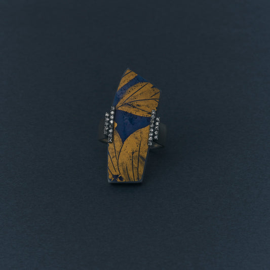 2220 Kutani porcelain 錦山窯 | One of a kind Adlin Ring