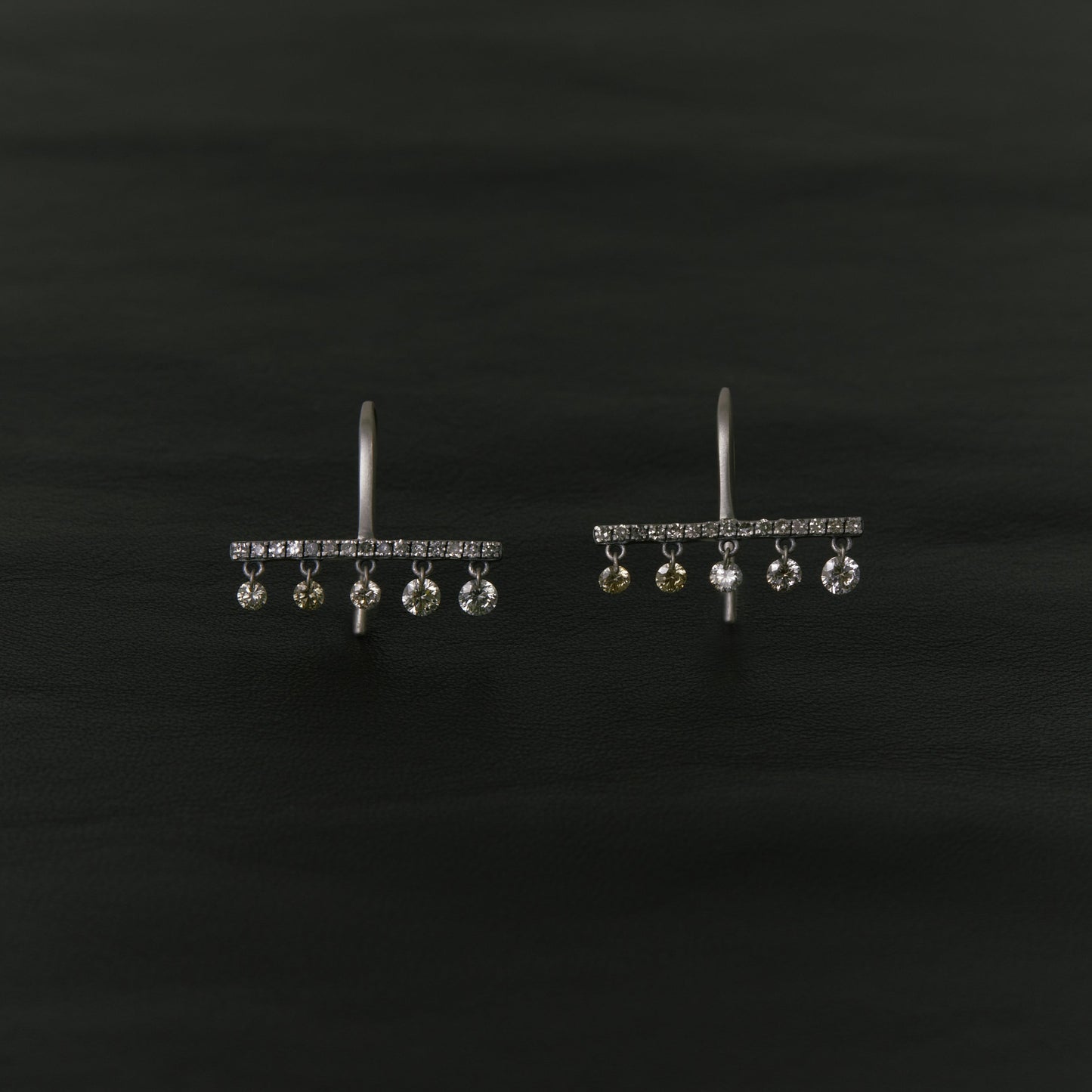2221 Black Nuts Diamonds | Hannah Earring