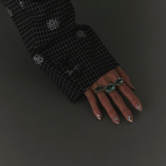 2244 Moss Aquamarine | One of a Kind Canan Ring